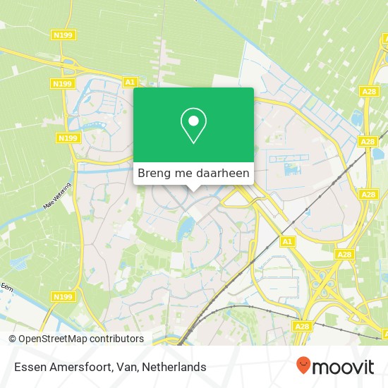 Essen Amersfoort, Van kaart