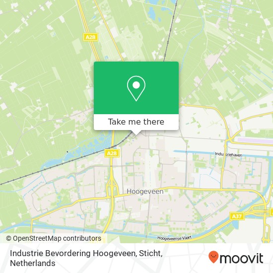 Industrie Bevordering Hoogeveen, Sticht kaart