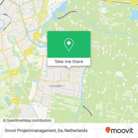 Groot Projectmanagement, De kaart