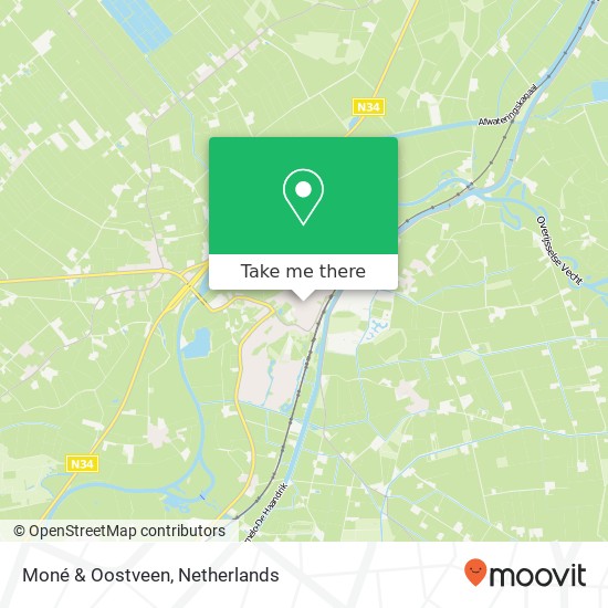 Moné & Oostveen kaart