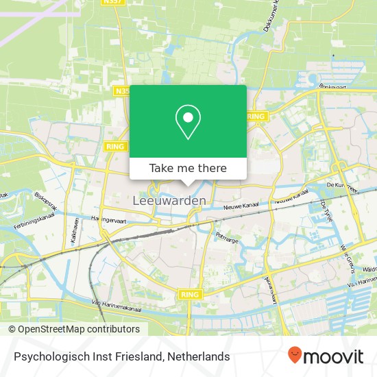 Psychologisch Inst Friesland kaart