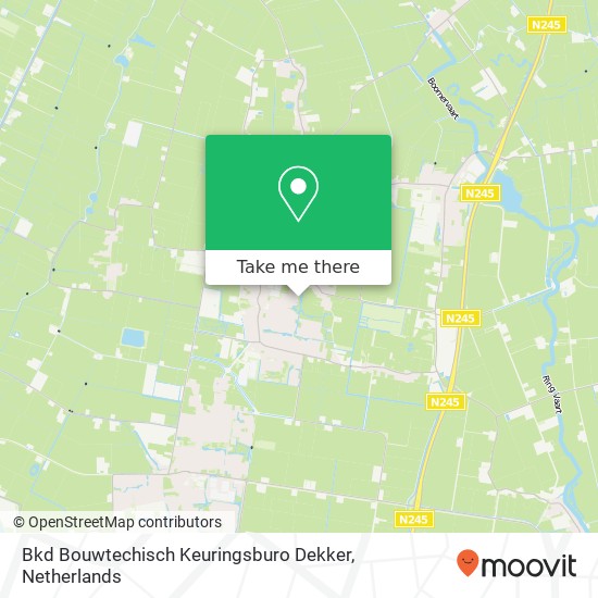 Bkd Bouwtechisch Keuringsburo Dekker kaart