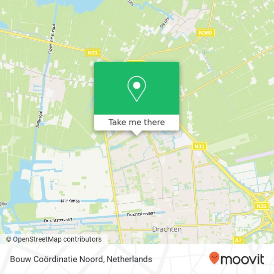 Bouw Coördinatie Noord kaart