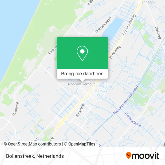Bollenstreek kaart