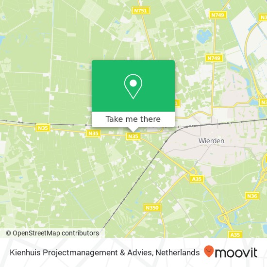 Kienhuis Projectmanagement & Advies kaart