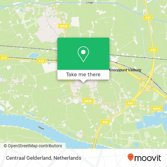 Centraal Gelderland kaart