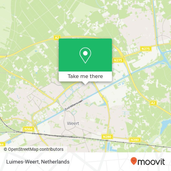 Luimes-Weert kaart