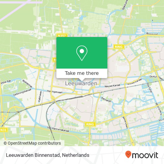 Leeuwarden Binnenstad kaart