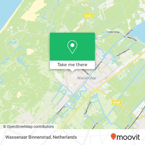 Wassenaar Binnenstad kaart