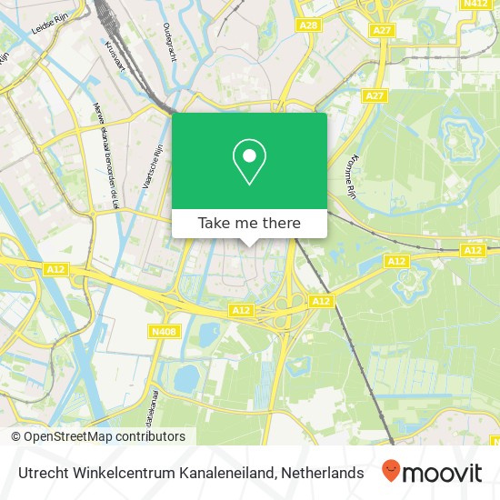 Utrecht Winkelcentrum Kanaleneiland kaart
