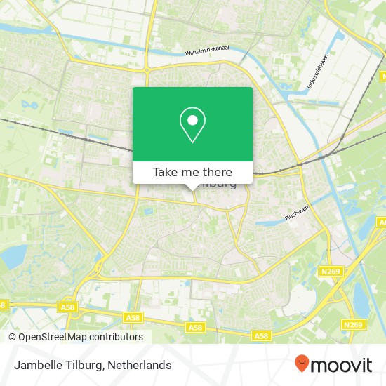 Jambelle Tilburg kaart
