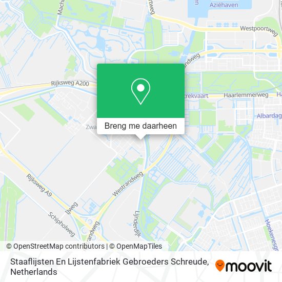 Staaflijsten En Lijstenfabriek Gebroeders Schreude kaart