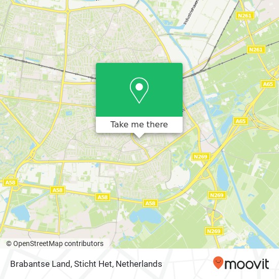 Brabantse Land, Sticht Het kaart