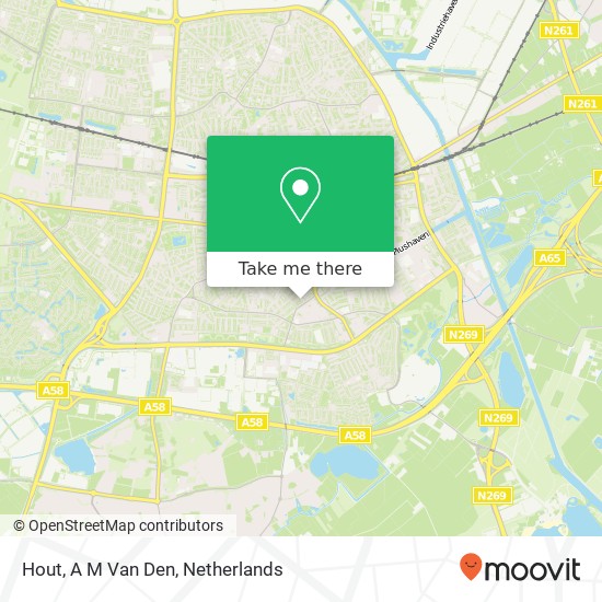 Hout, A M Van Den kaart