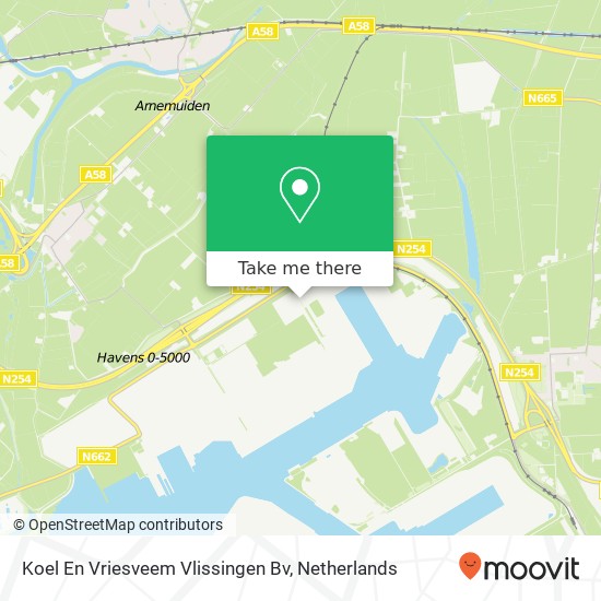 Koel En Vriesveem Vlissingen Bv kaart