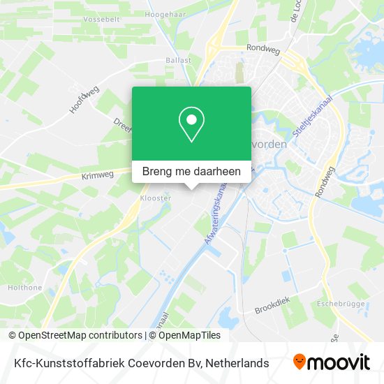 Kfc-Kunststoffabriek Coevorden Bv kaart