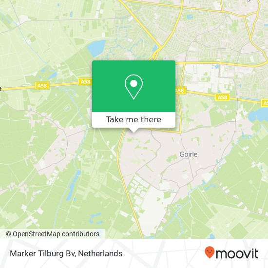 Marker Tilburg Bv kaart