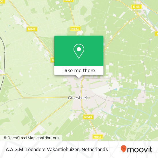 A.A.G.M. Leenders Vakantiehuizen kaart