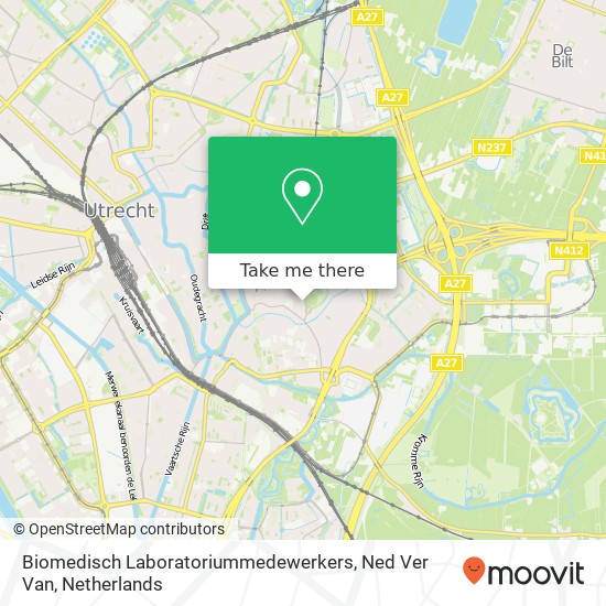 Biomedisch Laboratoriummedewerkers, Ned Ver Van kaart