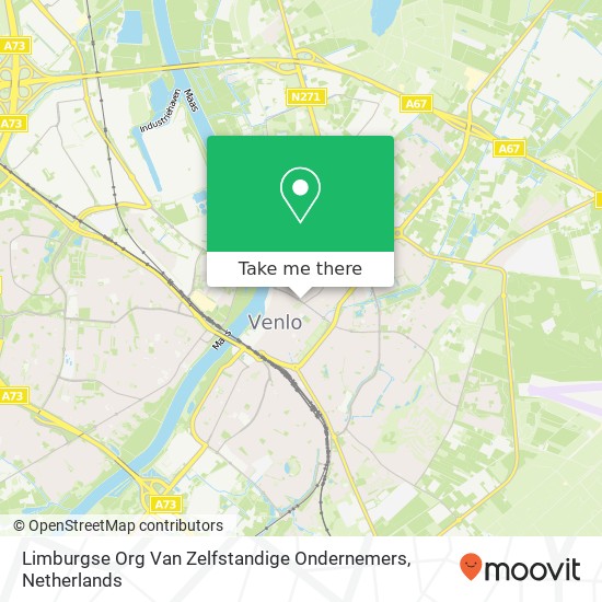 Limburgse Org Van Zelfstandige Ondernemers kaart