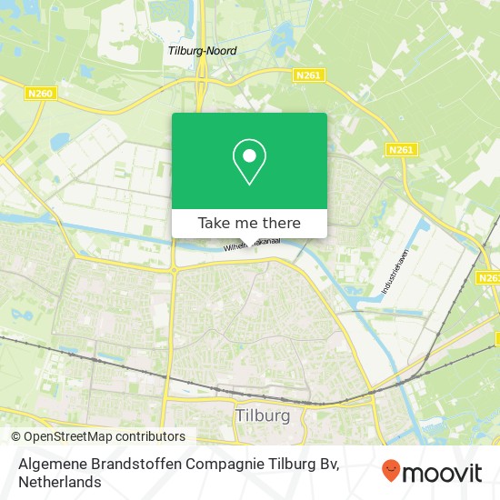 Algemene Brandstoffen Compagnie Tilburg Bv kaart