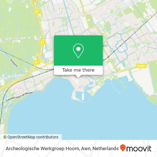 Archeologische Werkgroep Hoorn, Awn kaart