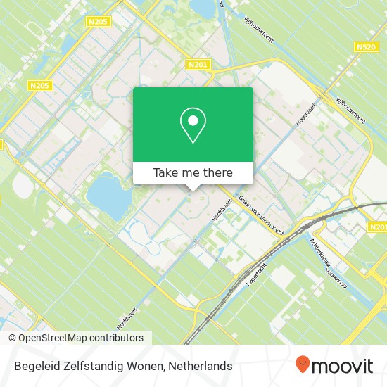 Begeleid Zelfstandig Wonen kaart