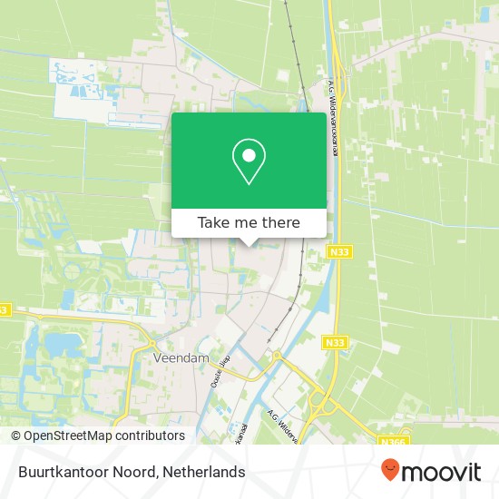 Buurtkantoor Noord kaart