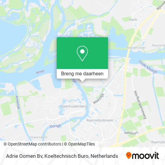 Adrie Oomen Bv, Koeltechnisch Buro kaart
