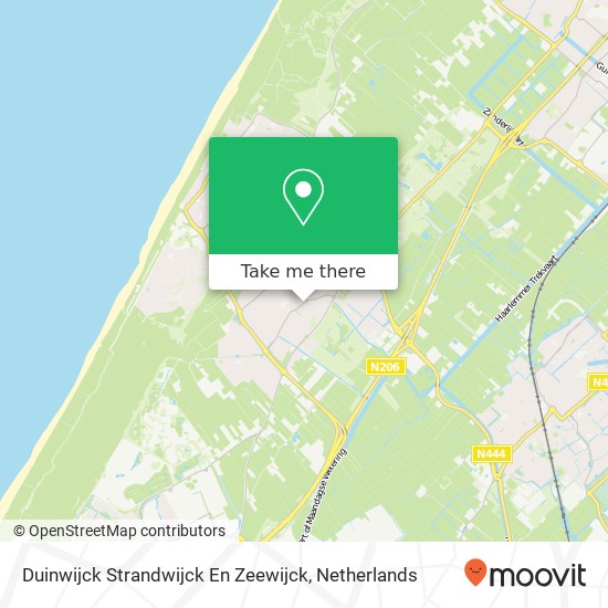 Duinwijck Strandwijck En Zeewijck kaart