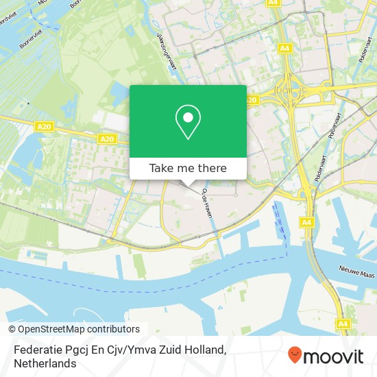 Federatie Pgcj En Cjv / Ymva Zuid Holland kaart