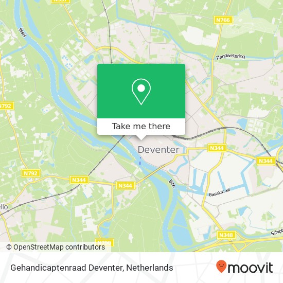 Gehandicaptenraad Deventer kaart