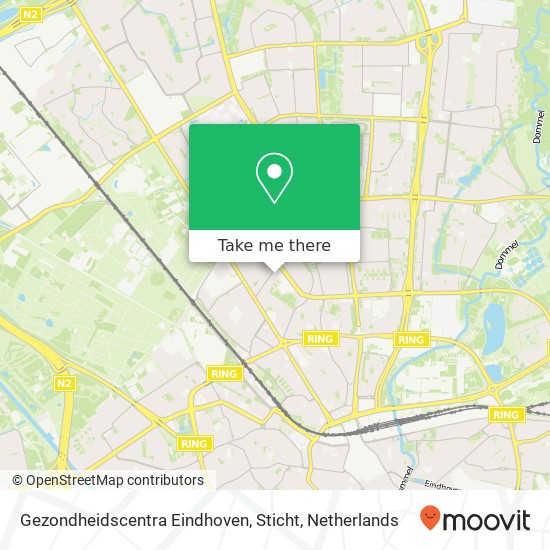 Gezondheidscentra Eindhoven, Sticht kaart