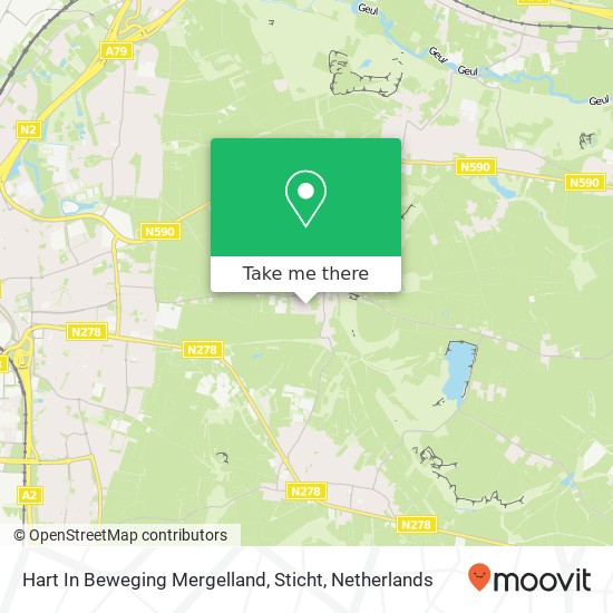 Hart In Beweging Mergelland, Sticht kaart