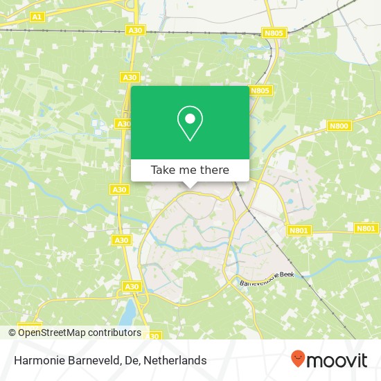 Harmonie Barneveld, De kaart