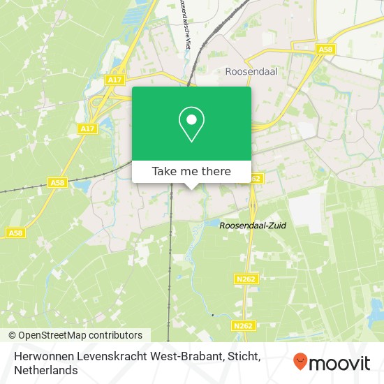 Herwonnen Levenskracht West-Brabant, Sticht kaart