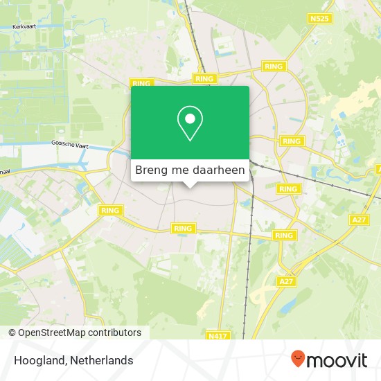 Hoogland kaart