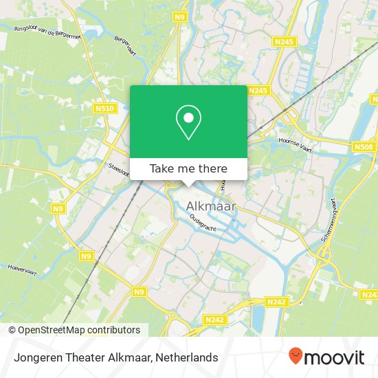 Jongeren Theater Alkmaar kaart