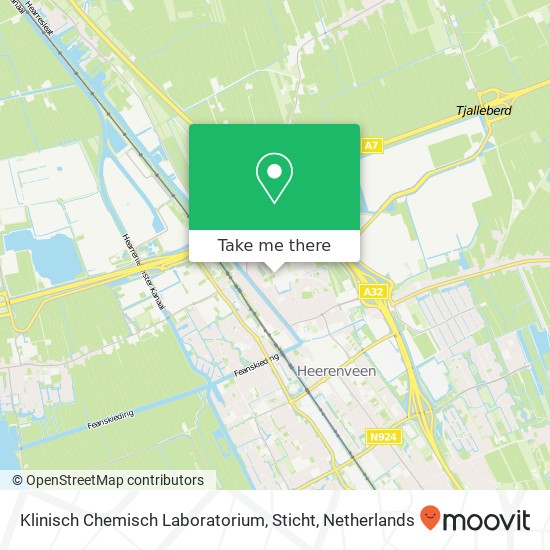 Klinisch Chemisch Laboratorium, Sticht kaart