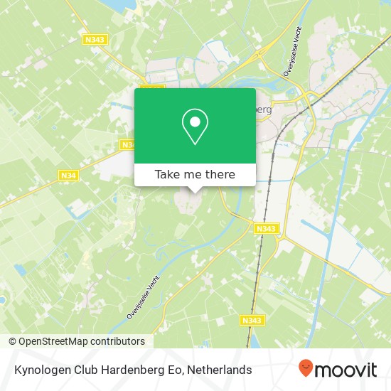 Kynologen Club Hardenberg Eo kaart