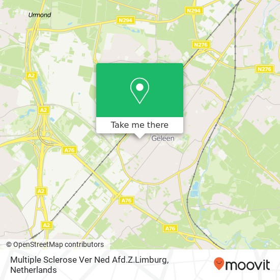 Multiple Sclerose Ver Ned Afd.Z.Limburg kaart