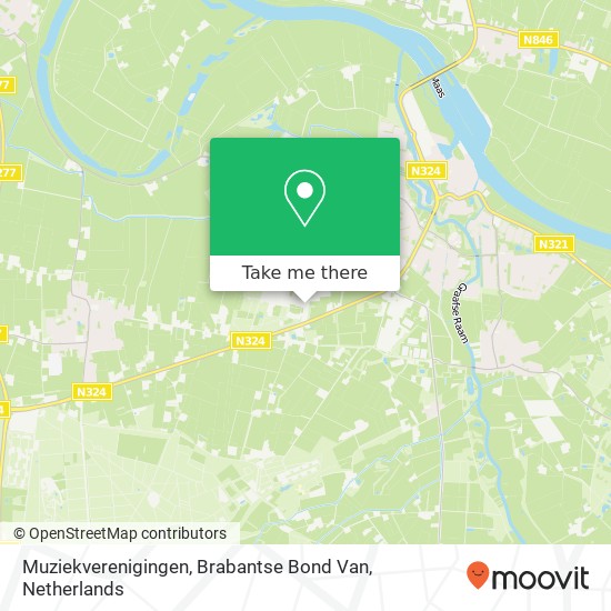 Muziekverenigingen, Brabantse Bond Van kaart