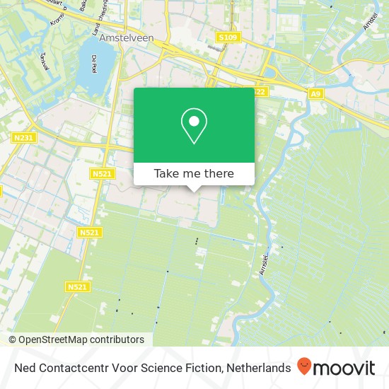 Ned Contactcentr Voor Science Fiction kaart