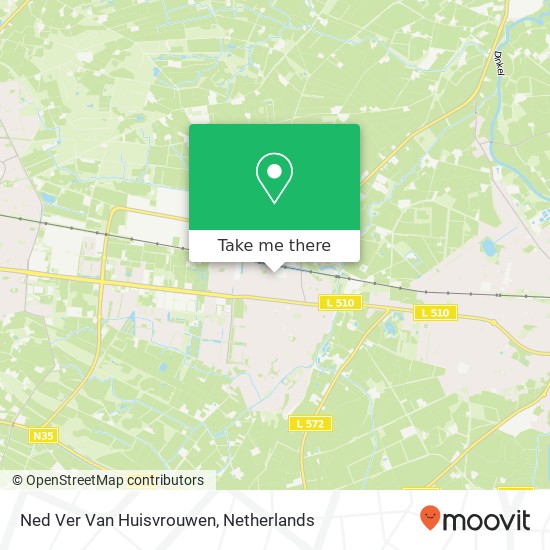 Ned Ver Van Huisvrouwen kaart