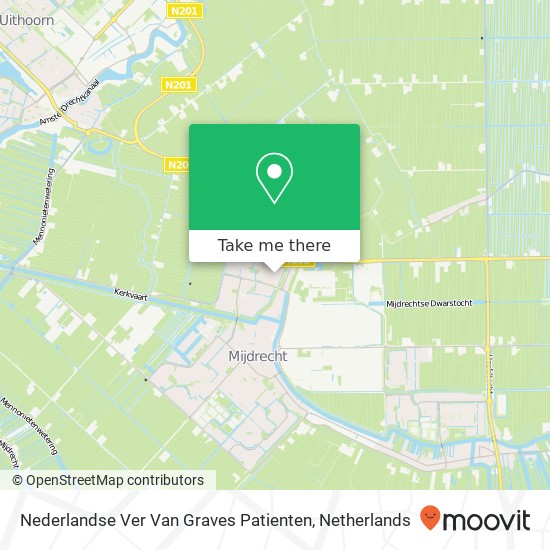 Nederlandse Ver Van Graves Patienten kaart