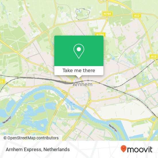 Arnhem Express kaart