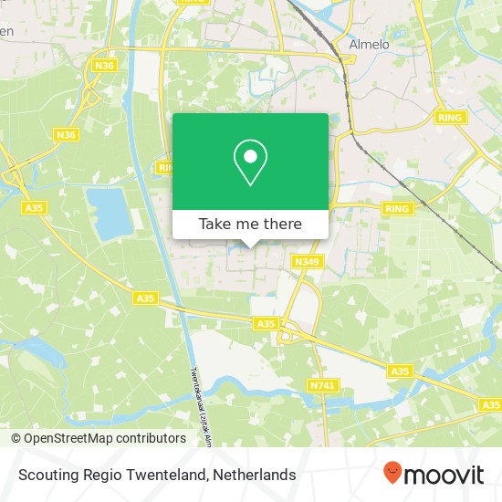 Scouting Regio Twenteland kaart