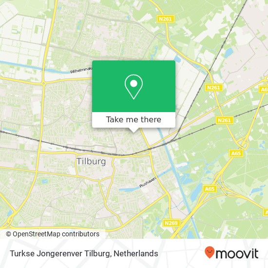 Turkse Jongerenver Tilburg kaart