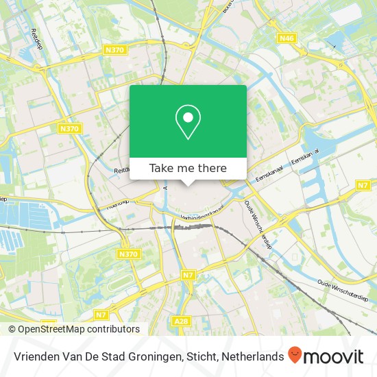 Vrienden Van De Stad Groningen, Sticht kaart