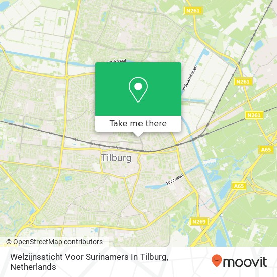 Welzijnssticht Voor Surinamers In Tilburg kaart